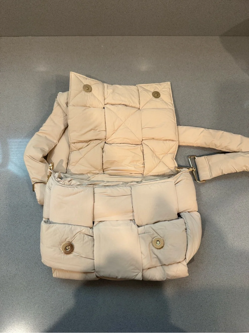 Padded / Woven Crossbody Bag